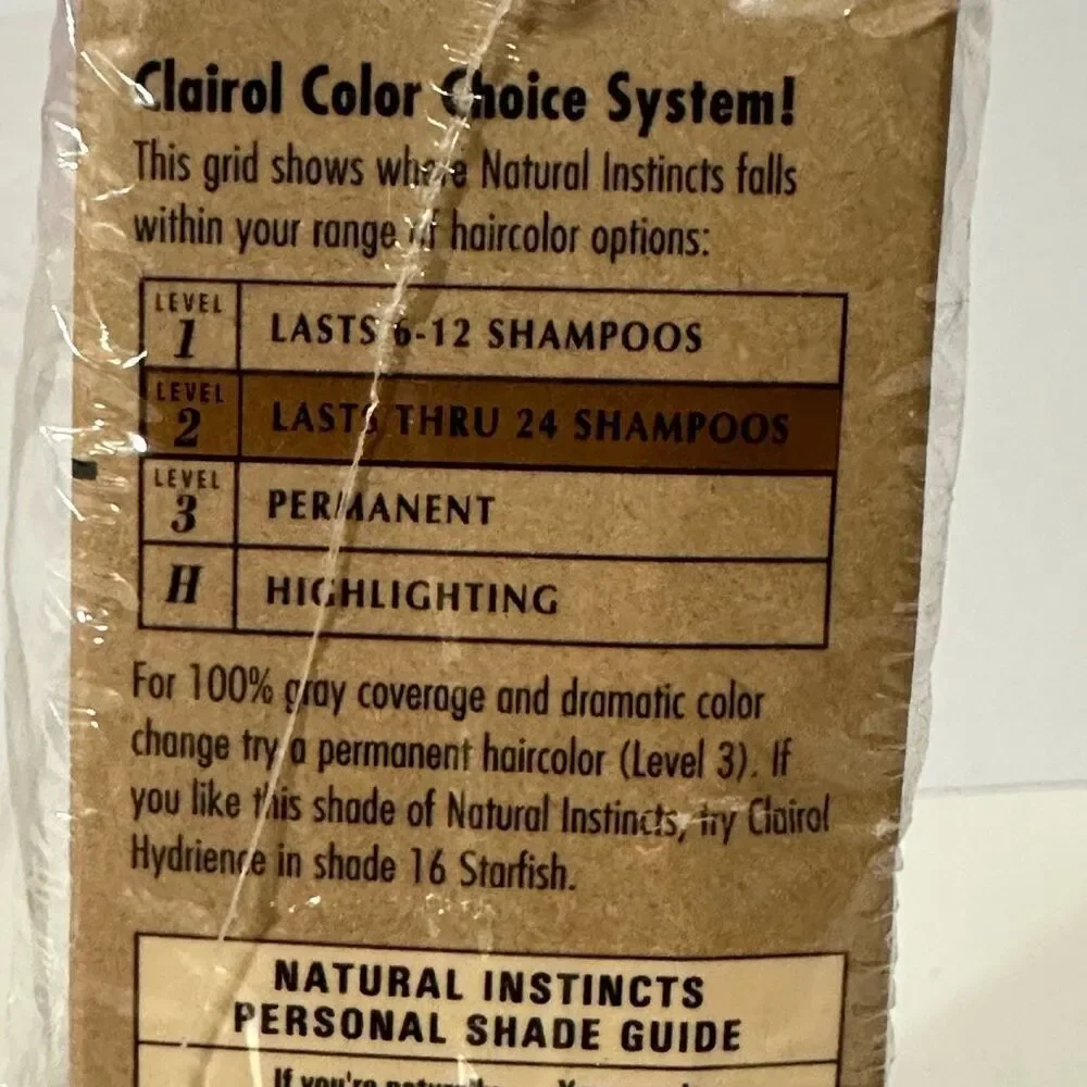 Clairol Natural Instincts 09N Coastal Dune-Dark Neutral Blonde Level 2